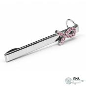 Barette  7mm Ligue Contre le Cancer Chrome