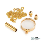 Collier avec mini-Loupe 10K