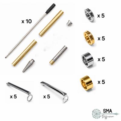 Pack de 10 mécanismes 7mm PRO personnalisables 