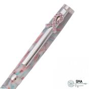 Barette  7mm Ligue Contre le Cancer Chrome