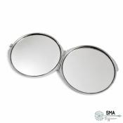 Double miroir de poche Chrome