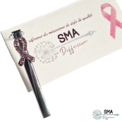 Barette  7mm Ligue Contre le Cancer Chrome