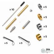 Pack de 10 mécanismes 7mm PRO personnalisables 