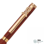 Barette  7mm Ligue Contre le Cancer OR 24k