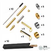 Pack de 10 mécanismes 7mm PRO personnalisables + 10 étuis